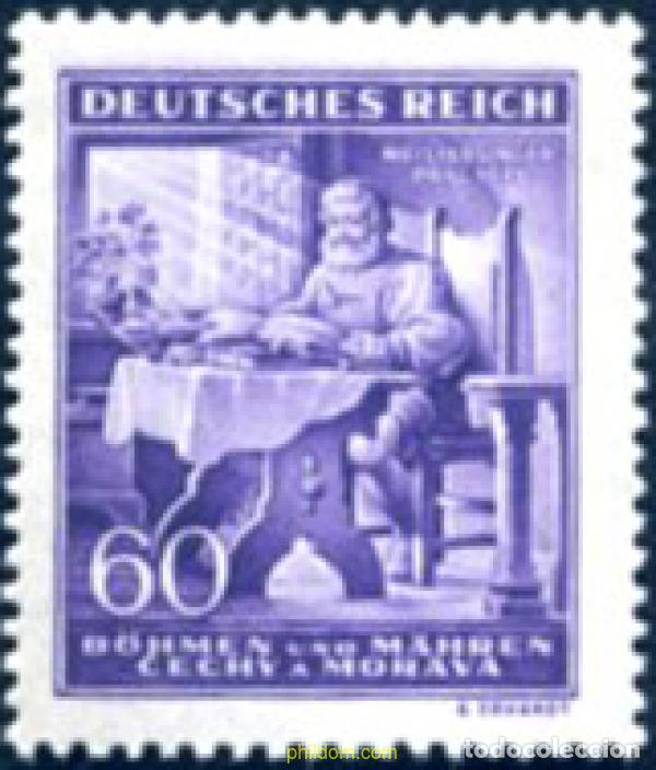 Sellos: 788780 MNH BOHEMIA Y MORAVIA 1943 130 ANIVERSARIO DEL NACIMIENTO DE RICHARD WAGNER