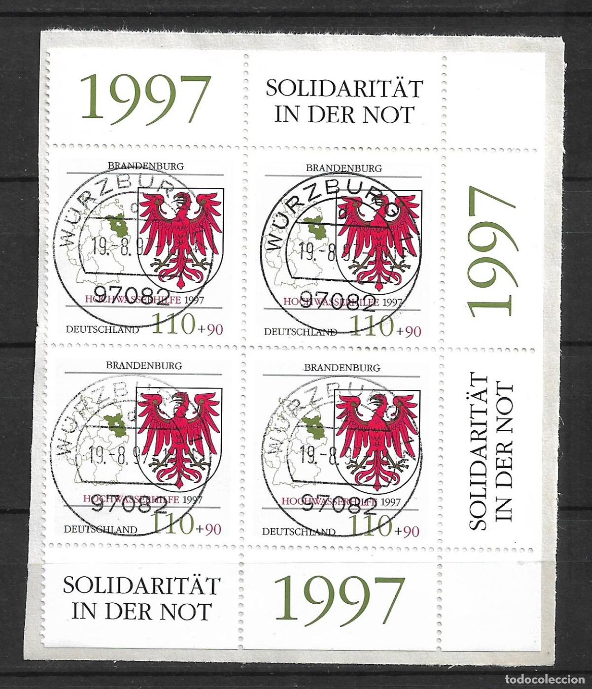 Sellos: alemania 1997 michel 1941 usado - 24/6