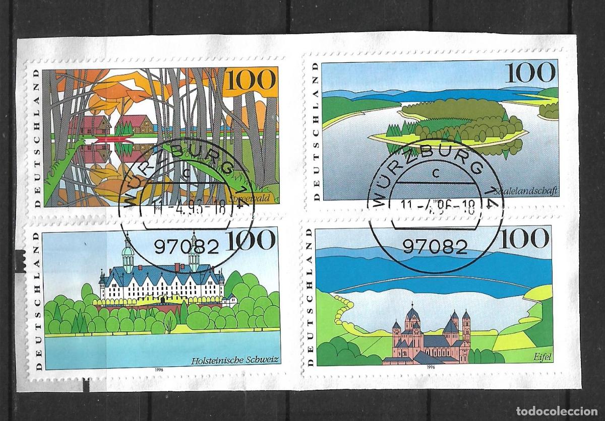 Sellos: alemania 1996 michel 1849/1852 usado - 24/6