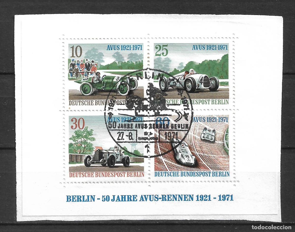 Sellos: alemania berlin 1971 michel hoja bloque 3 usado - 24/6