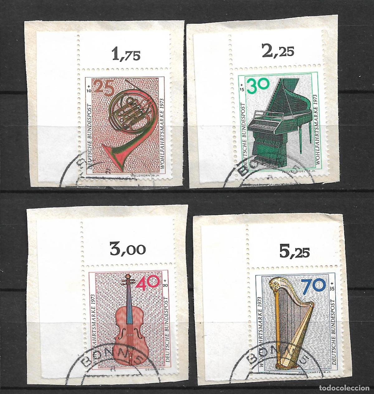 Sellos: alemania 1973 michel 782/785 usado - 34/5