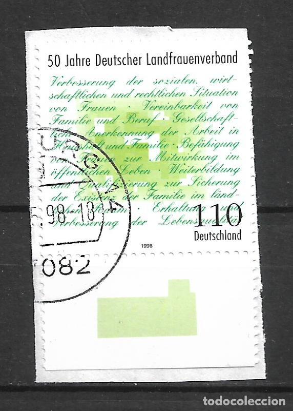 Sellos: alemania 1998 michel 1988 usado - 34/7