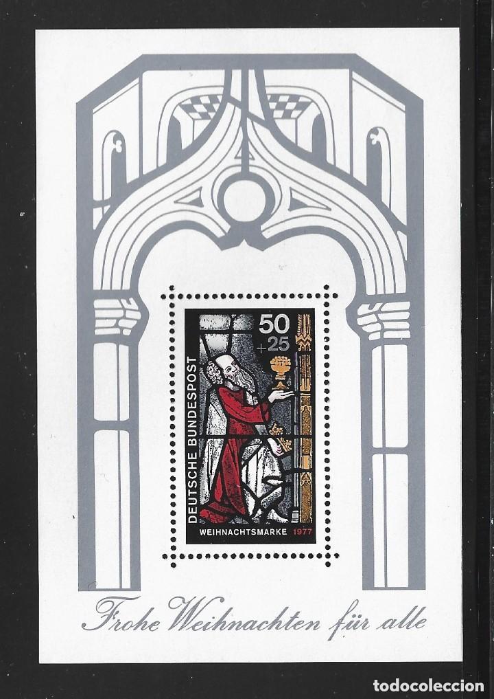 Sellos: Alemania Federal 1977 HB Ivert 14 *** Navidad - Vidriera