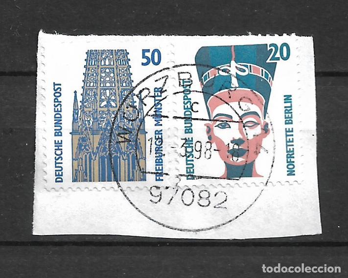 Sellos: alemania 1987/89 michel 1398 + 1340 usado - 34/8