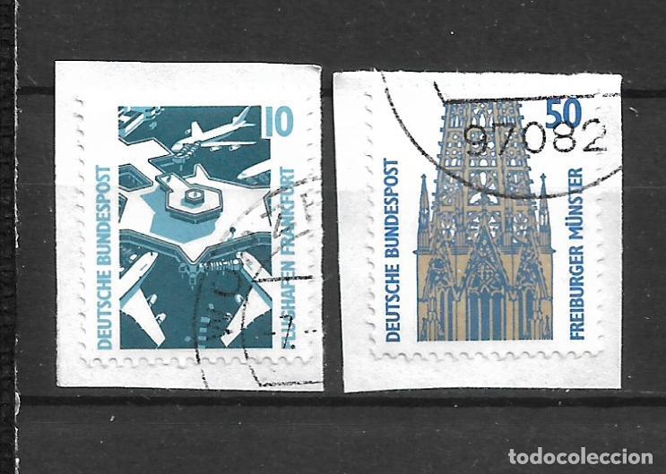 Sellos: alemania 1987-88 michel 1347 + 1340 usado - 34/8