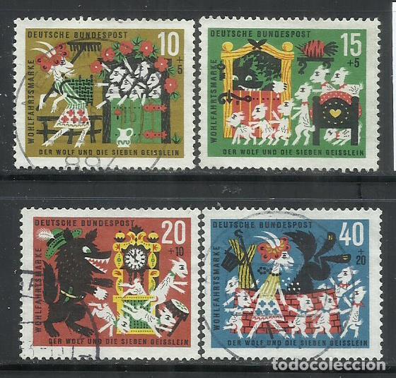 Sellos: 0664B- SERIE COMPLETA ALEMANIA 1963 N&ordm; 280/283 CUENTOS BENEFICOS germany