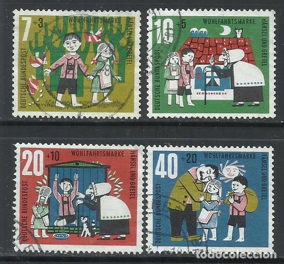 Sellos: 0669-SERIE COMPLETA ALEMANIA 1961 N&ordm; 241/244 CUENTOS LITERATURA INFANTIL.