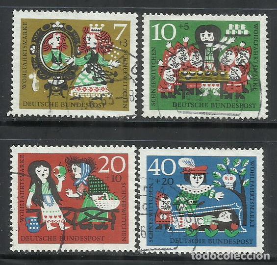 Sellos: 0670-ALEMANIA SERIE COMPLETA 1962 N&ordm; 257/260 CUENTOS INFANCIA LITERATURA