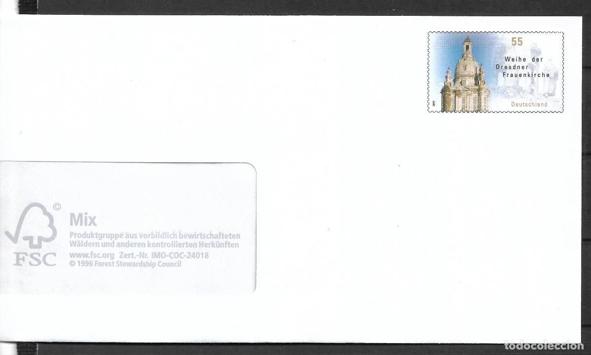 Sellos: alemania 2005 michel 2491 sobre entero postal ** mnh - 152/1