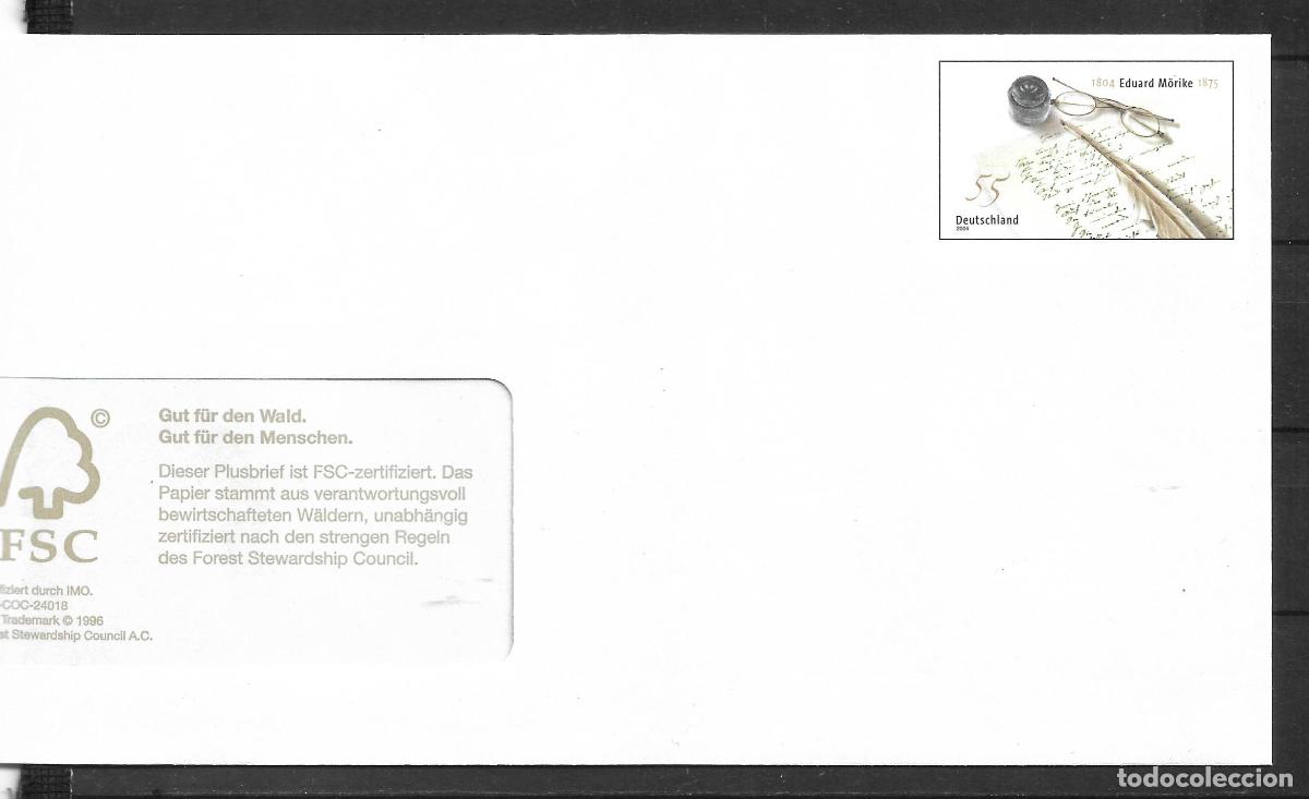 Sellos: alemania 2004 michel 2419 sobre entero postal ** mnh - 152/1