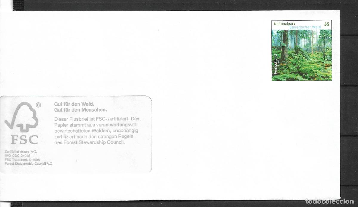 Sellos: alemania 2005 michel 2452 sobre entero postal ** mnh - 152/1