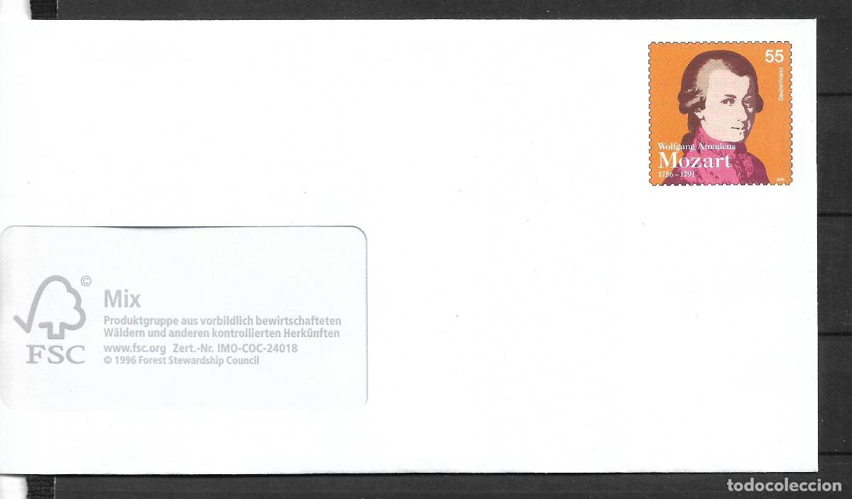 Sellos: alemania 2006 michel 2512 sobre entero postal ** mnh - 152/1