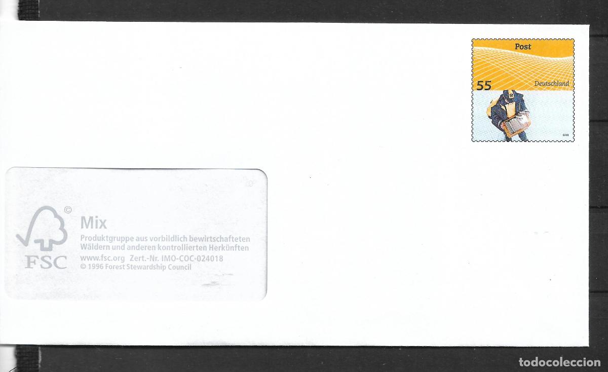 Sellos: alemania 2009 michel 2734 sobre entero postal ** mnh - 152/2