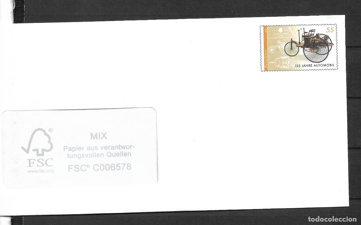 Sellos: alemania 2011 michel 2867 sobre entero postal ** mnh - 152/2