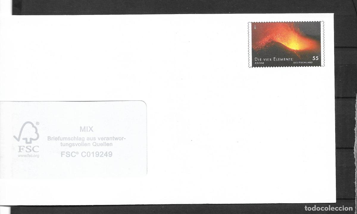 Sellos: alemania 2011 michel 2854 sobre entero postal ** mnh - 152/2