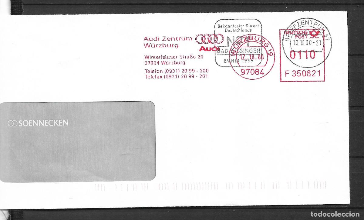 Sellos: alemania 2000 sobre entero postal sellado automatico - 152/2