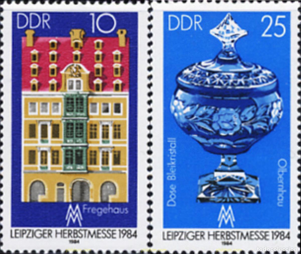 Sellos: 150925 MNH ALEMANIA DEMOCRATICA 1984 FERIA DE OTO&Ntilde;O DE LEIPZIG