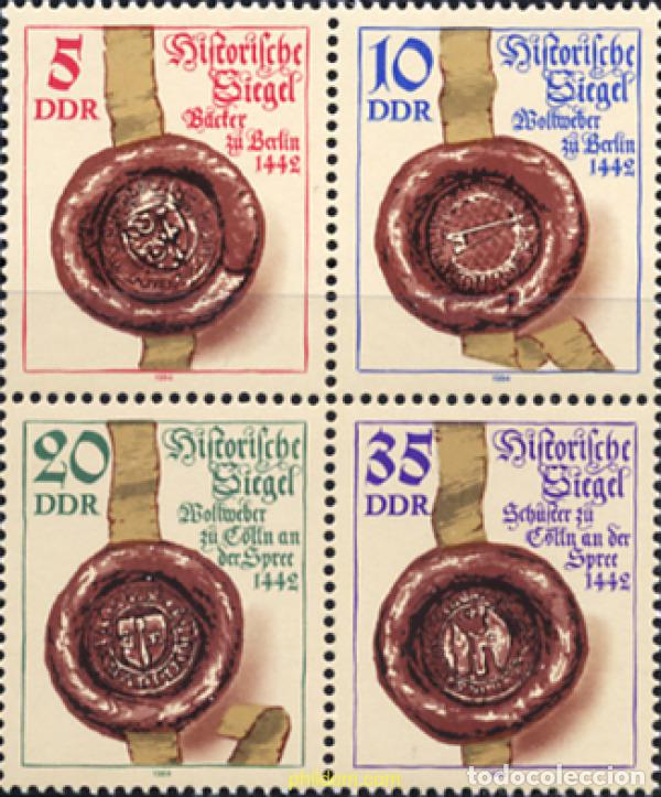Sellos: 144944 MNH ALEMANIA DEMOCRATICA 1984 SELLOS HISTORICOS
