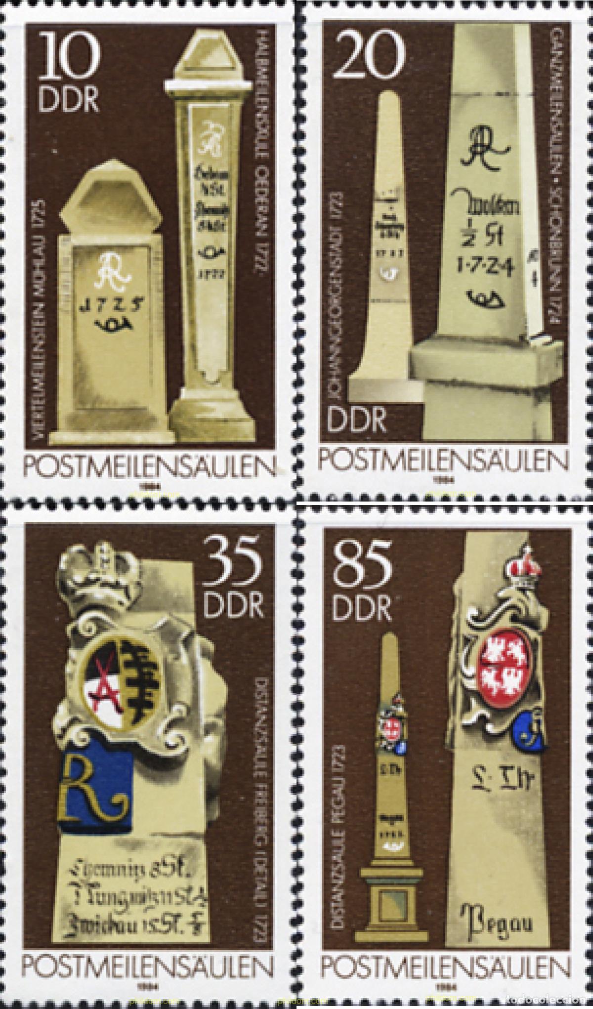 Sellos: 150915 MNH ALEMANIA DEMOCRATICA 1984 FITAS POSTALES