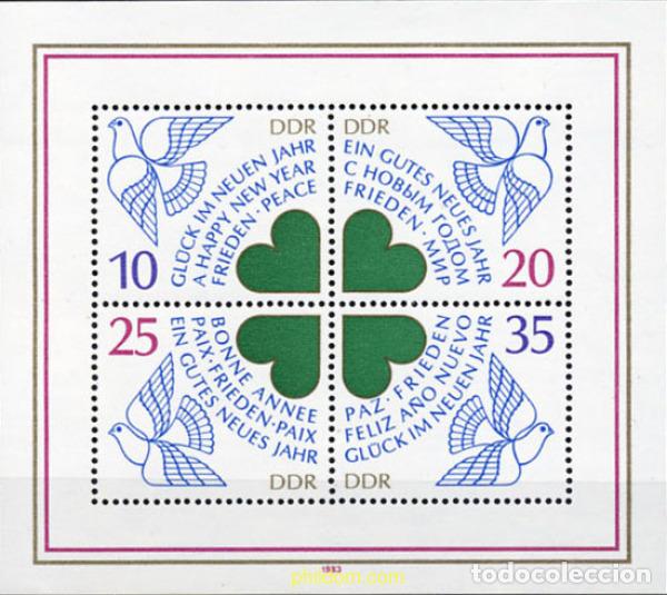 Sellos: 144910 MNH ALEMANIA DEMOCRATICA 1983 A&Ntilde;O NUEVO