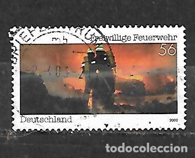 Sellos: 2002: Bomberos voluntarios (usado) - Foto 1