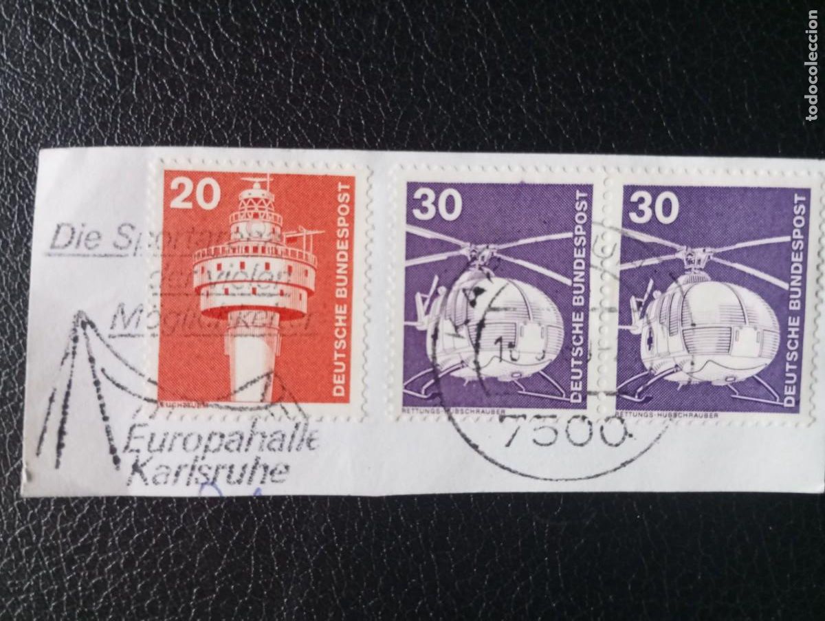 Sellos: ALEMANIA, 1987, KARLSRUHE, MATASELLOS ESPECIAL FERIA DEPORTIVA