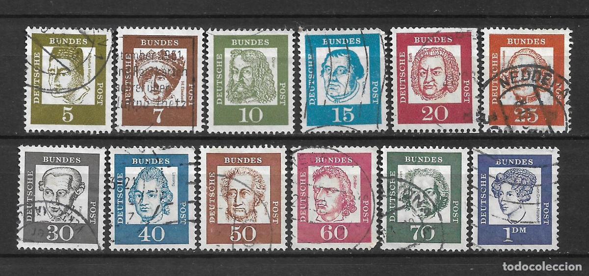 Sellos: alemania 1961 sellos usado 3.60&euro;- 34/10