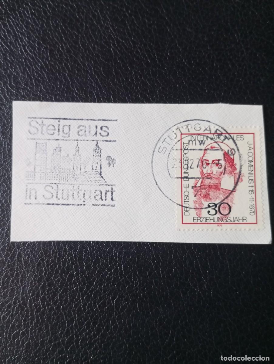 Sellos: ALEMANIA, 1976, STUTTGART , MATASELLOS ESPECIAL, SALIR POR STUTTGART