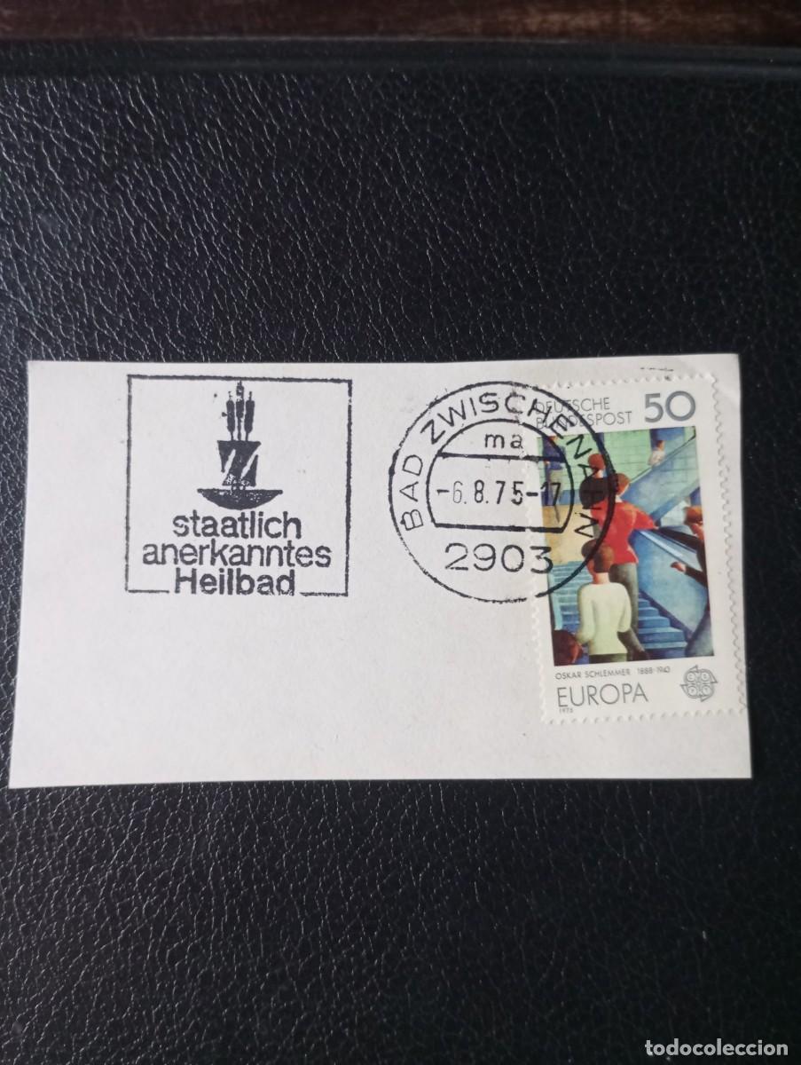 Sellos: ALEMANIA, 1975, BAD ZWISHENAHN , MATASELLOS ESPECIAL, EL SPA RECONOCIDO POR EL ESTADO