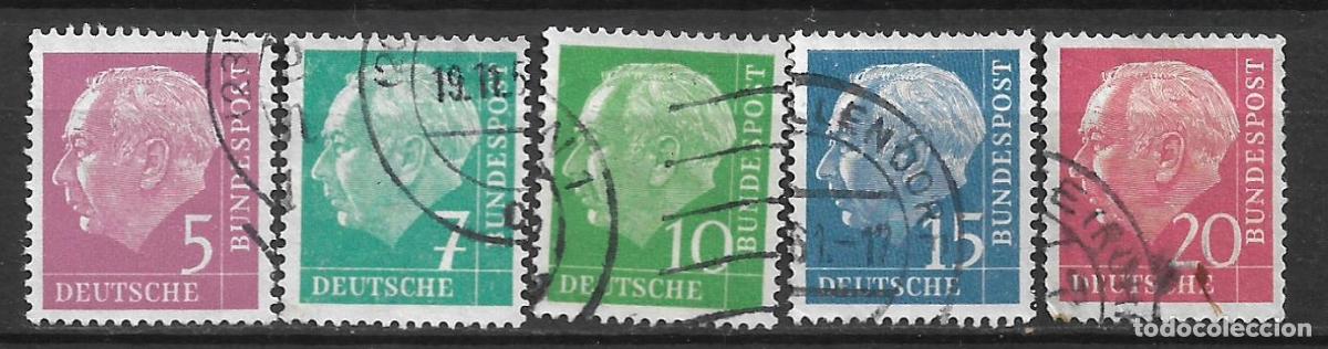 Sellos: alemania 1954 sellos usado 2&euro;- 34/10