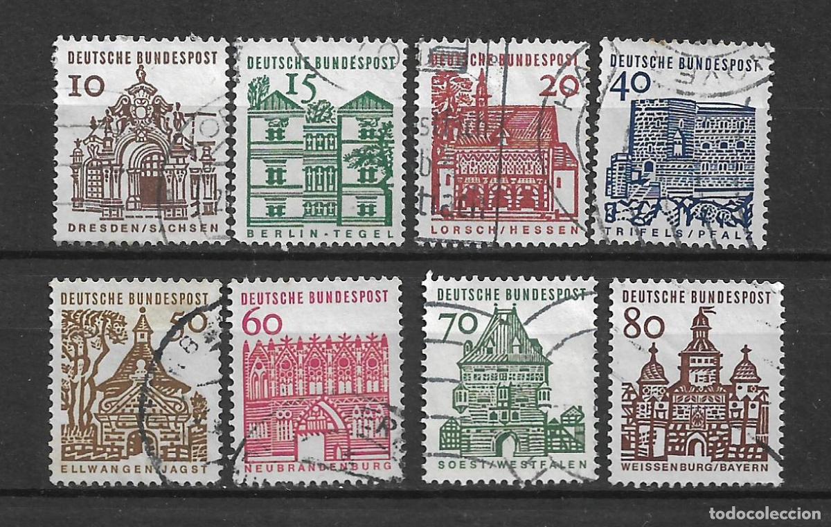 Selos: alemania 1964 michel 454/461 usado 2.80&euro; - 34/10