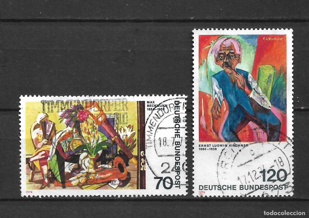 Sellos: alemania 1974 michel 822/823 usado 3&euro;- 34/10
