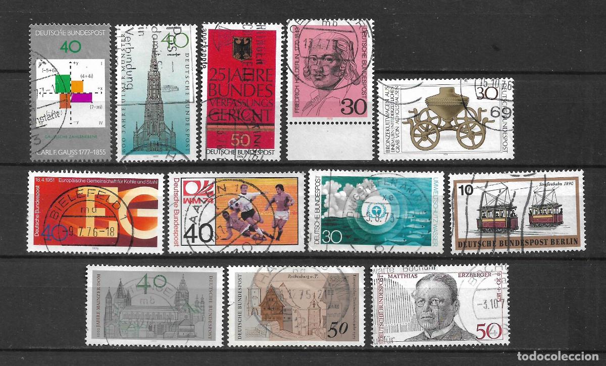 Sellos: alemania 12 sellos usado - 34/10