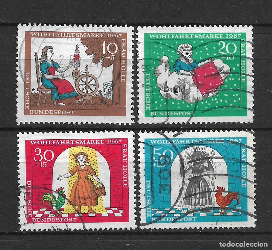 Sellos: alemania 1967 michel 538/541 usado - 34/11