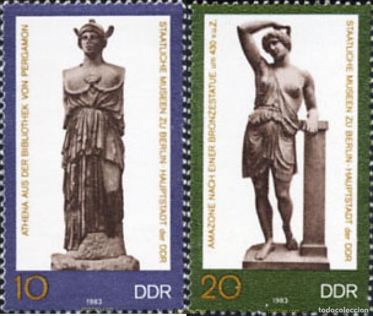 Sellos: 150901 MNH ALEMANIA DEMOCRATICA 1983 OBRAS DE ARTE DEL MUSEO NACIONAL DE BERLIN