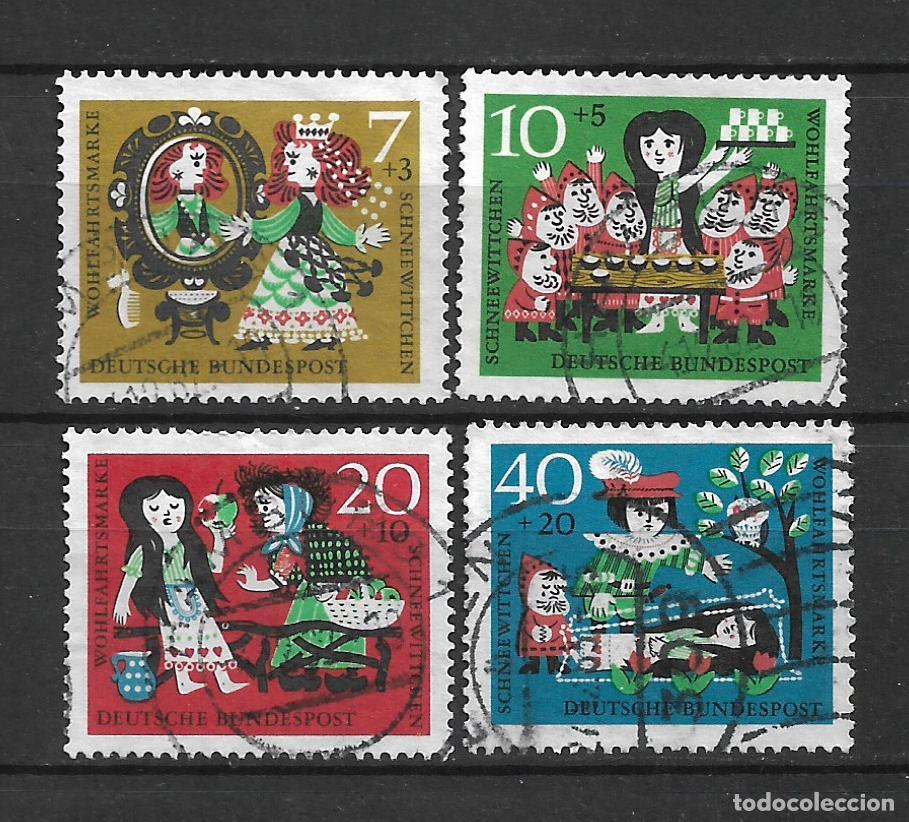 Sellos: alemania 1962 michel 385/388 usado - 34/11