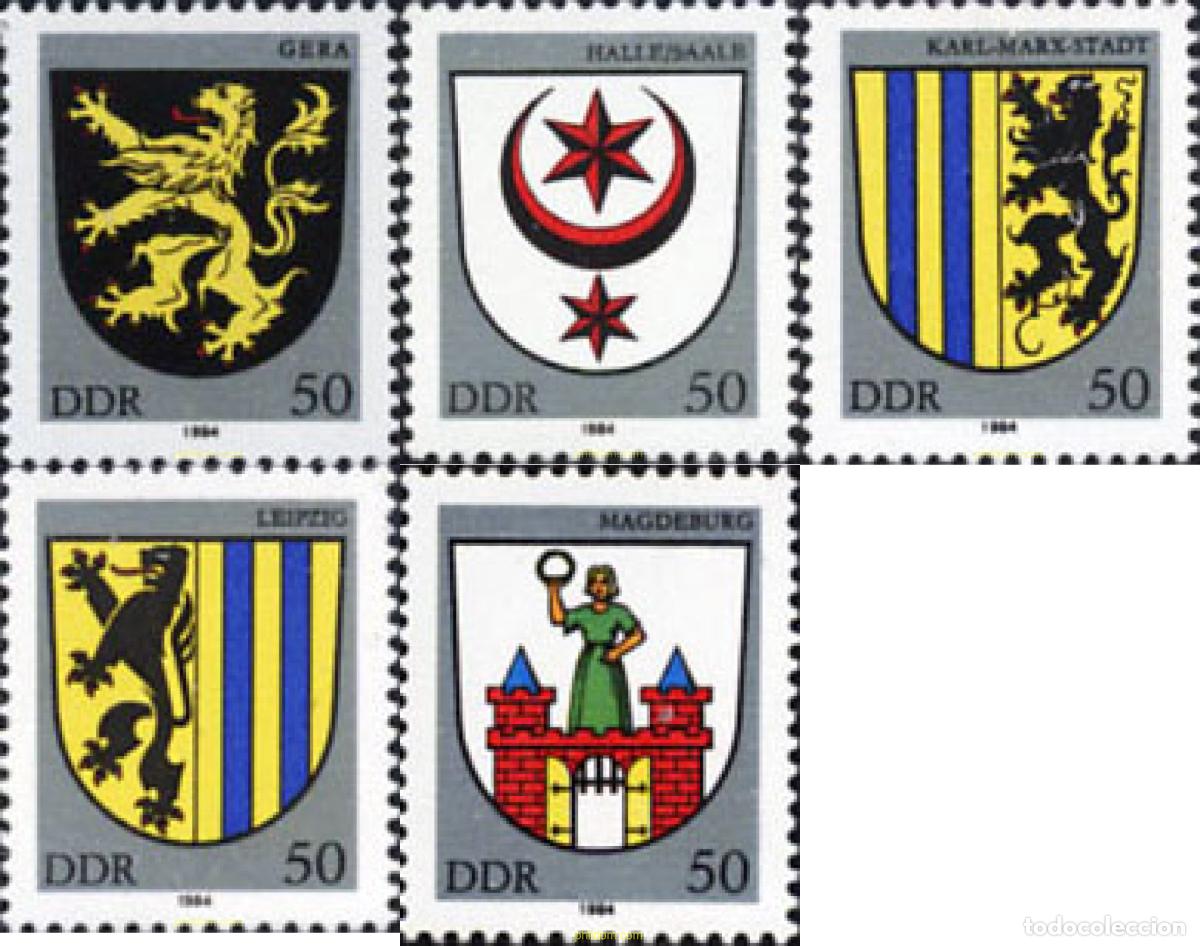 Sellos: 150916 MNH ALEMANIA DEMOCRATICA 1984 ESCUDOS