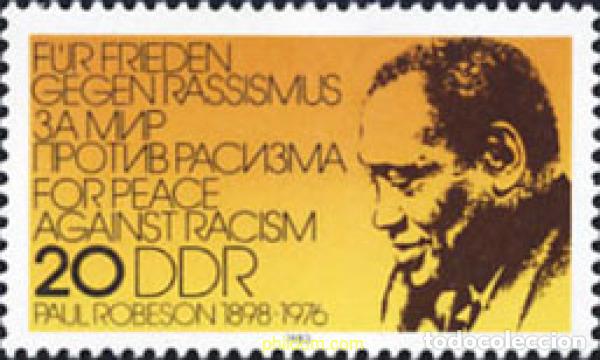 Sellos: 150899 MNH ALEMANIA DEMOCRATICA 1983 HOMENAJE A PAUL ROBESON