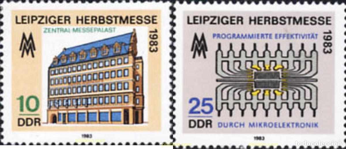 Sellos: 150905 MNH ALEMANIA DEMOCRATICA 1983 FERIA DE OTO&Ntilde;O DE LEIPZIG