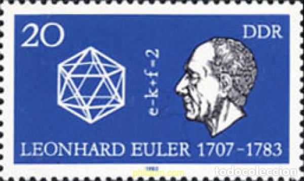 Sellos: 150906 MNH ALEMANIA DEMOCRATICA 1983 BICENTENARIO DE LA MUERTE DE LEONHARD EULER