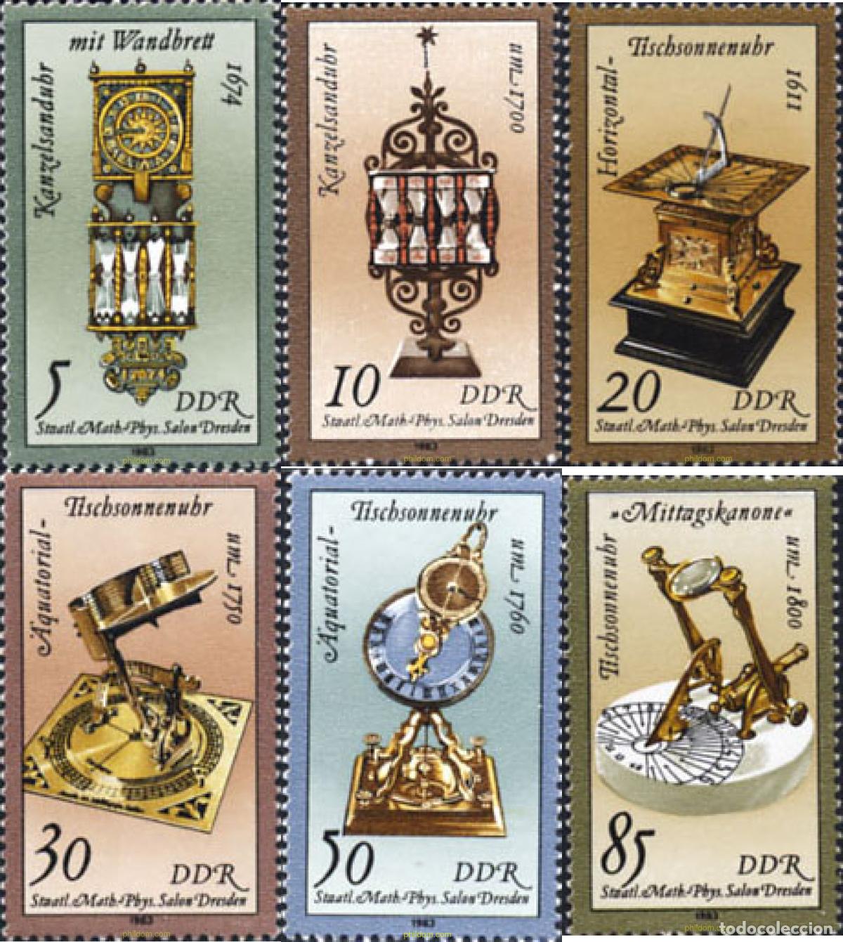 Sellos: 144869 MNH ALEMANIA DEMOCRATICA 1983 RELOJES