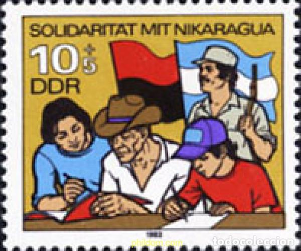 Sellos: 150911 MNH ALEMANIA DEMOCRATICA 1983 SOLIDARIDAD CON NICARAGUA
