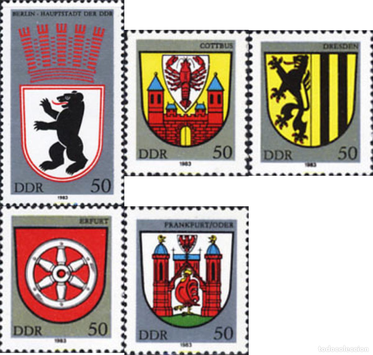 Sellos: 150904 MNH ALEMANIA DEMOCRATICA 1983 ESCUDOS