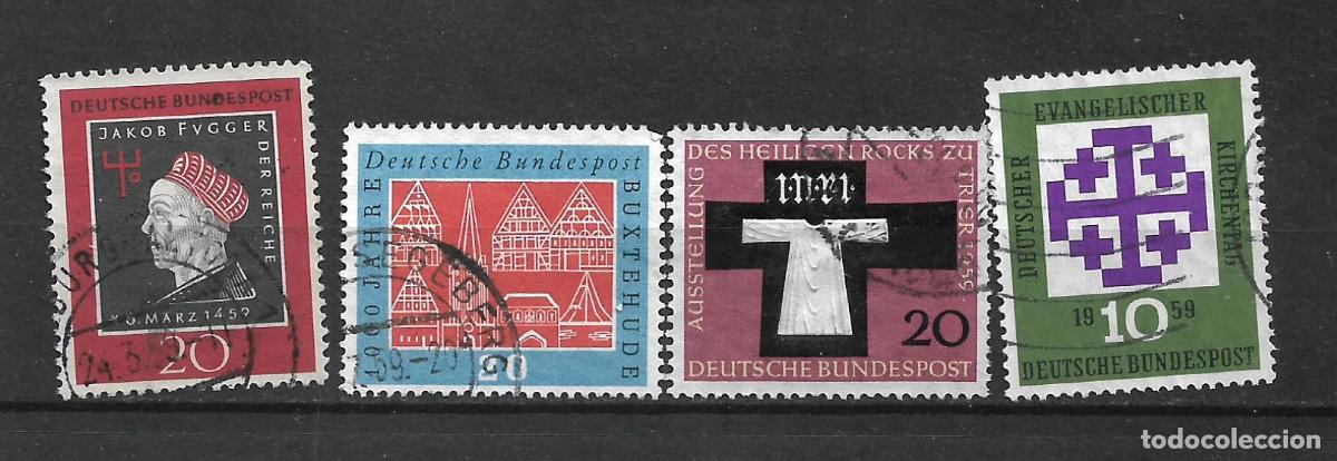Francobolli: alemania 1959 michel 307 - 312/314 usado - 34/11