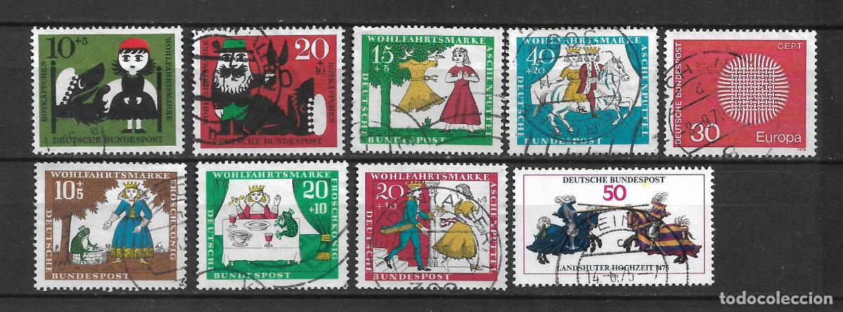 Sellos: alemania lote 8 sellos usado - 34/12