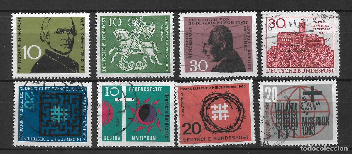 Sellos: alemania lote 8 sellos usado - 34/12