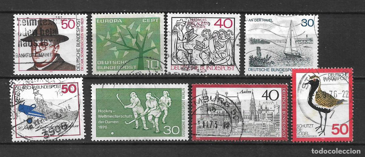Sellos: alemania lote 8 sellos usado - 34/12