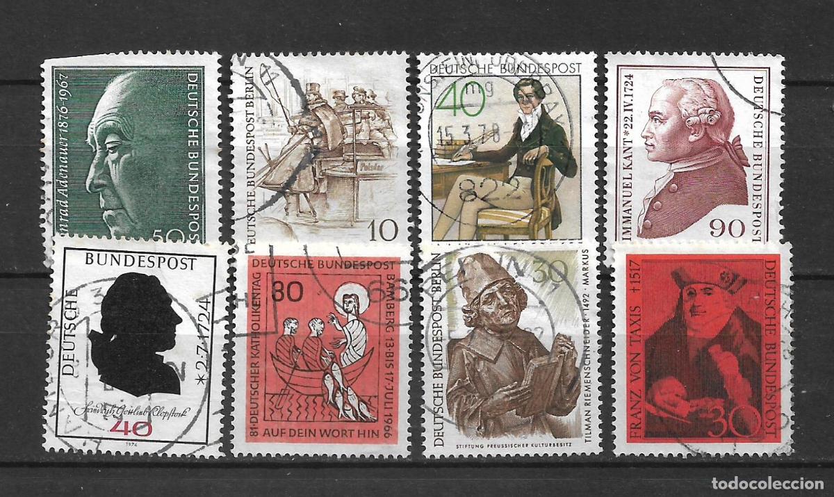 Sellos: alemania lote 8 sellos usado - 34/12