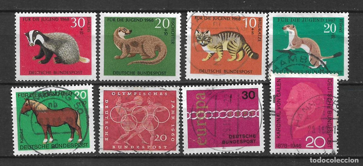 Sellos: alemania lote 8 sellos usado - 34/12