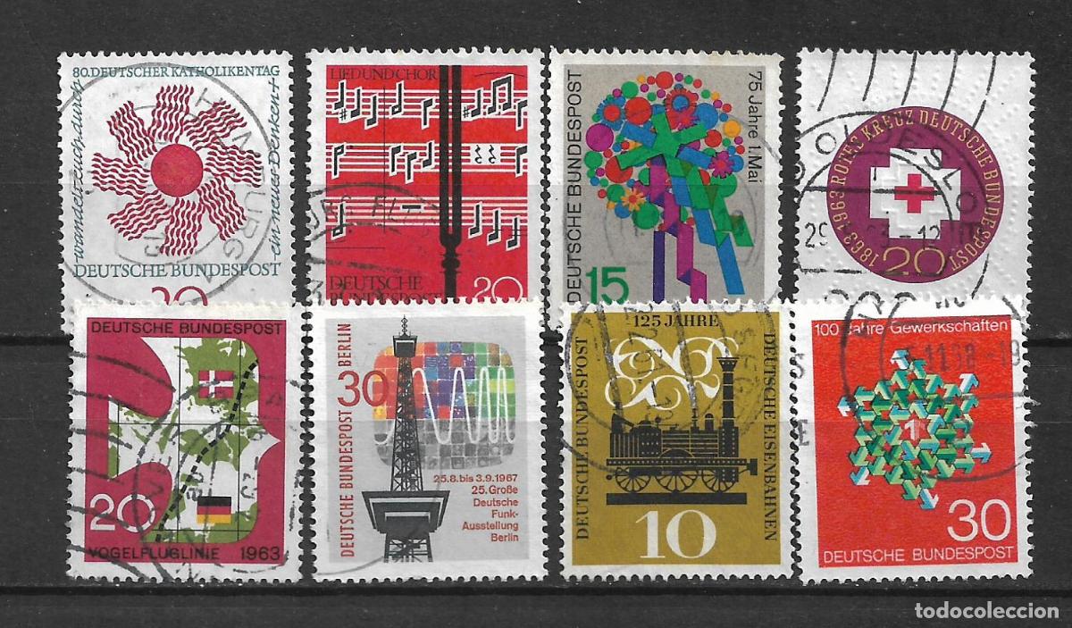 Sellos: alemania lote 8 sellos usado - 34/12